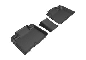 Lincoln Nautilus Floor Mats - Rear - 3D MAXpider - KAGU Series - Black - `16-`20